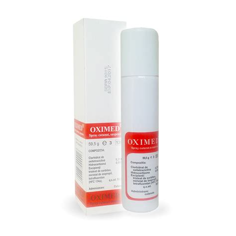 OXIMED Spray cutanat, suspensie Compozitie Un flacon cu。